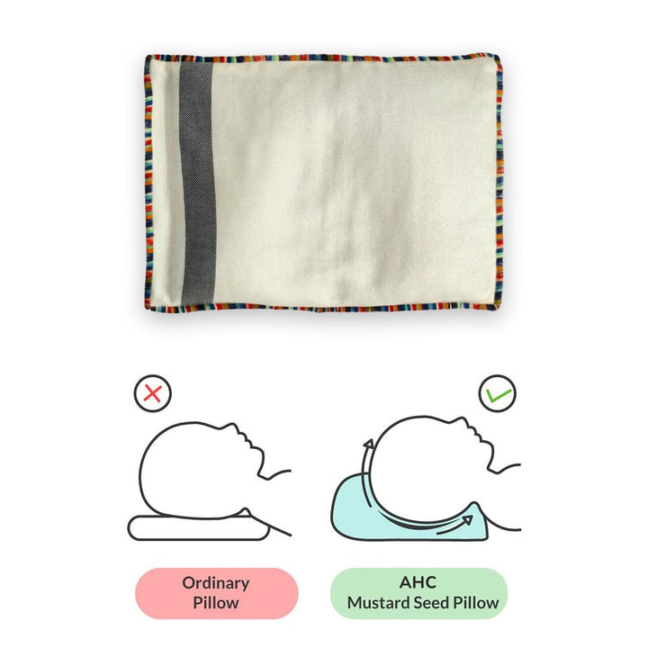 Zikku Mustard Seed/Head-Shaping Pillow for Newborn
