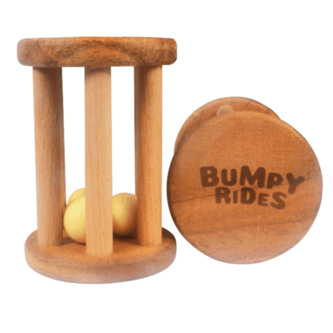 Wooden Natural Rolling Rattle (3-12 Months)