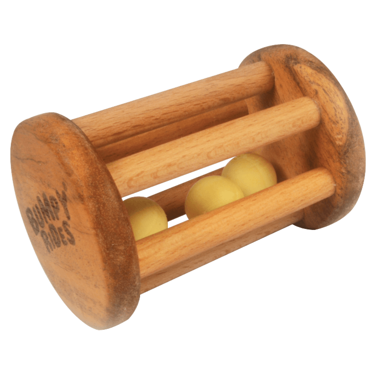 Wooden Natural Rolling Rattle (3-12 Months)