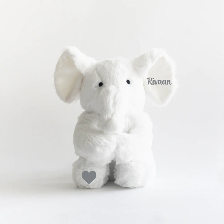 Personalised Name Ellie Soft Toy - Grey (COD Not Available)