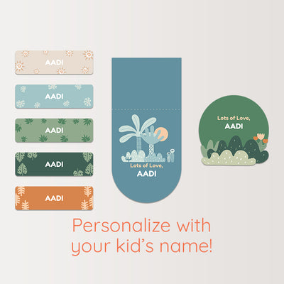 Personalised Name Stickers with Lamination (COD Not Available)