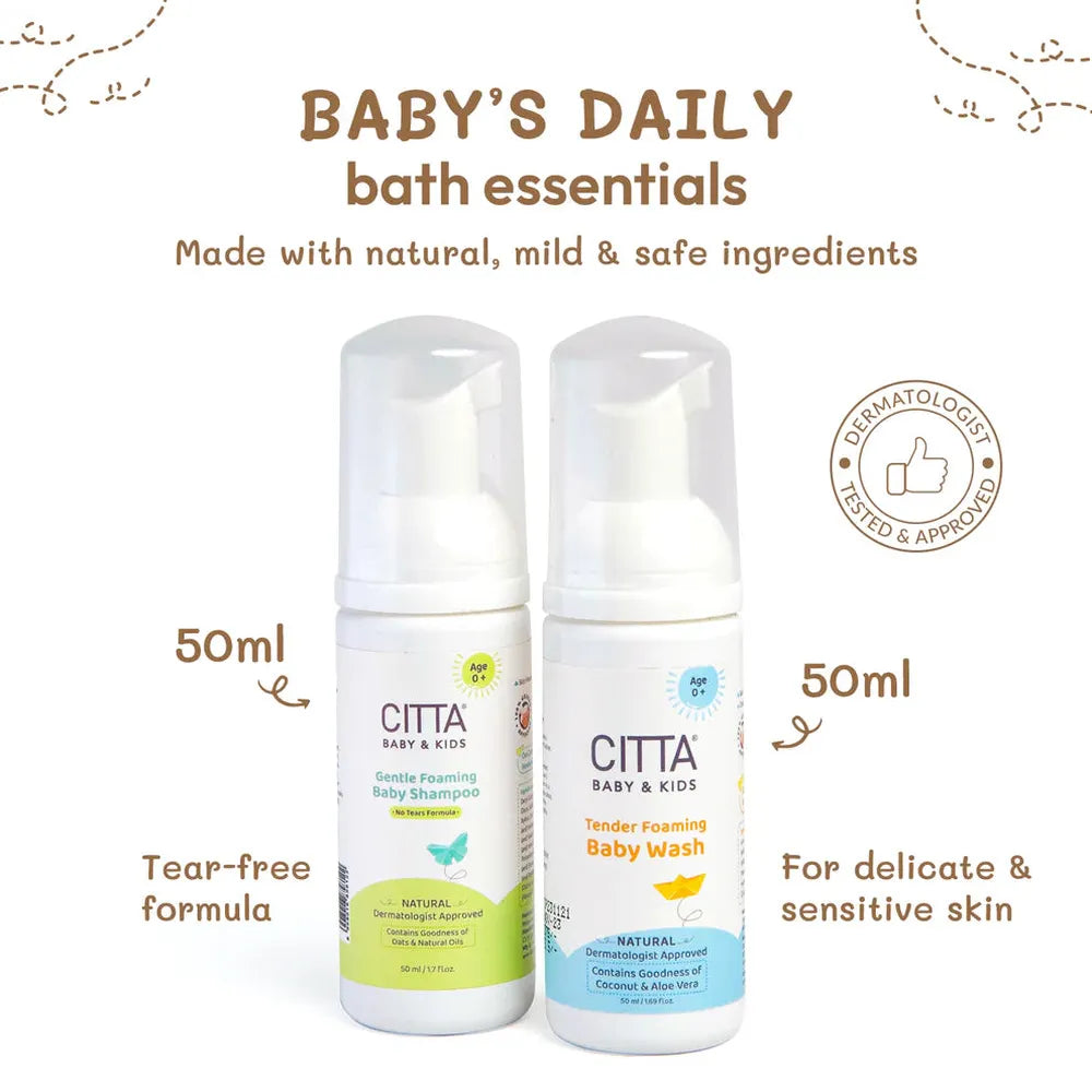 Citta Bubbles Of Care Gift Set - Baby Shampoo & Tender Foaming Baby Wash