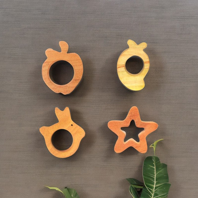 Set of 5 Neem Wooden Teethers (6-12 Months)