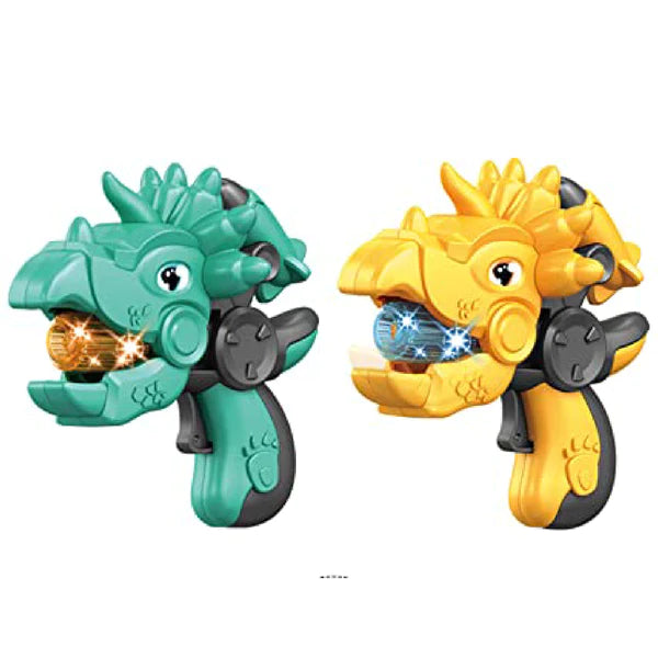 Cartoon Dinosaur Blaster Eight-Tone Projector Light Sound Effect Toy (Assorted Color)