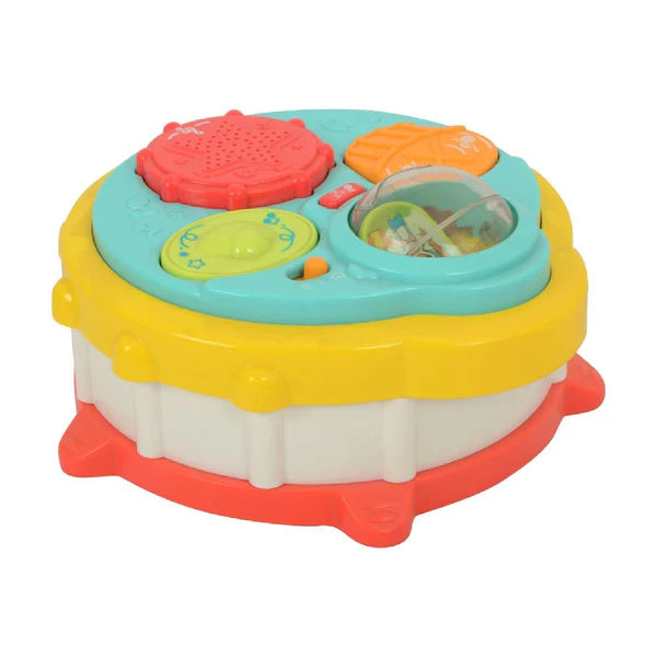 Paradise Drum with Music, Light and Rotating Rattle Touch Drum