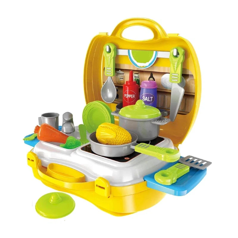 Kitchen Cooking Suitcase Set (27 Pieces)