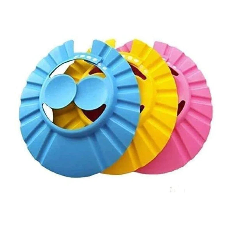 Adjustable Safe & Soft Baby Bathing Cap | Eye, Ear Protector Cap|