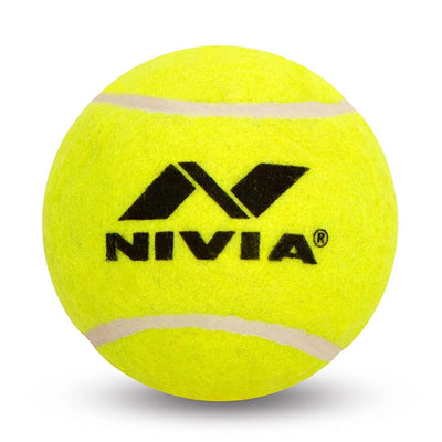 Nivia Cricket Tennis Ball (Pack of 12) | Light Weight - Yellow