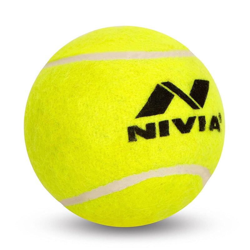 Nivia Cricket Tennis Ball (Pack of 12) | Light Weight - Yellow