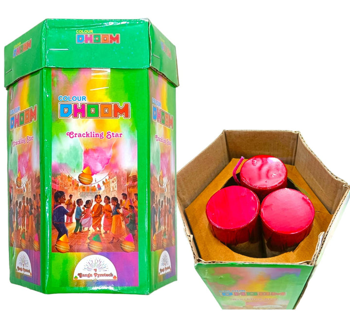 Colour Dhoom Crackling Star (3 Shot) - 1 Piece