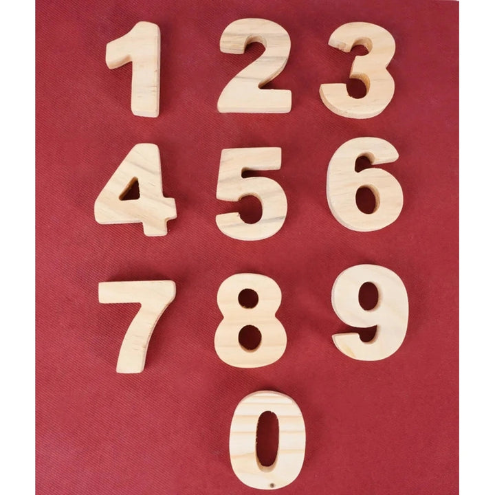 Educational Wooden Numbers Learning and Stacking Toy - Medium (11 Pieces)