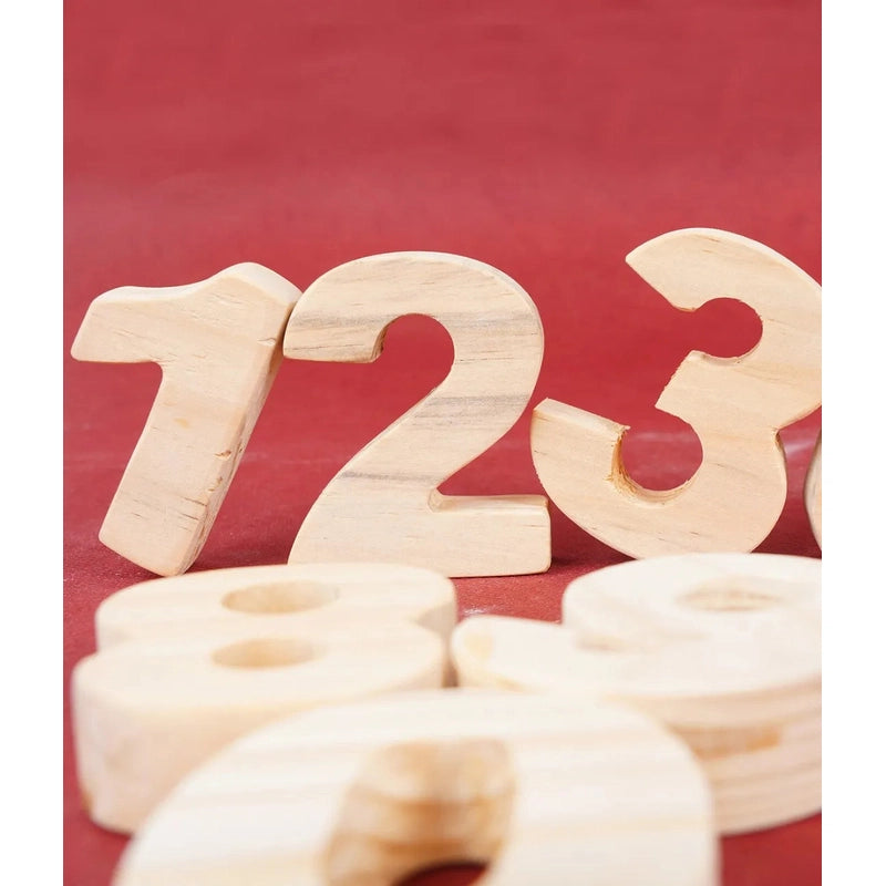 11 Pieces Educational Wooden Numbers 123 - Learning and Stacking Toy (2-4 Years)