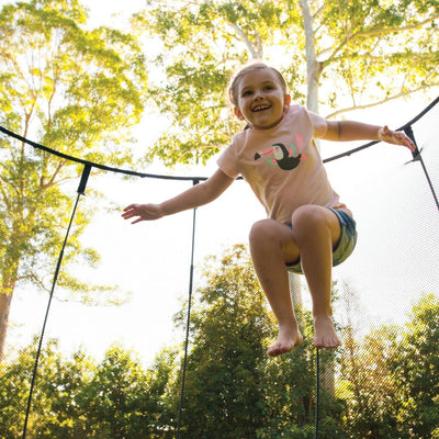 Medium Oval Trampoline with Enclosure (COD Not Available)