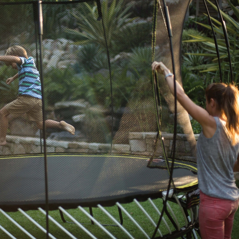 Medium Oval Trampoline with Enclosure (COD Not Available)