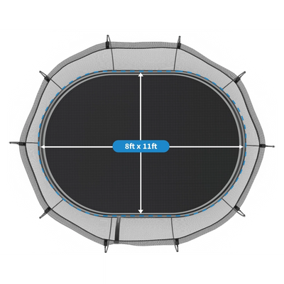 Medium Oval Trampoline with Enclosure (COD Not Available)