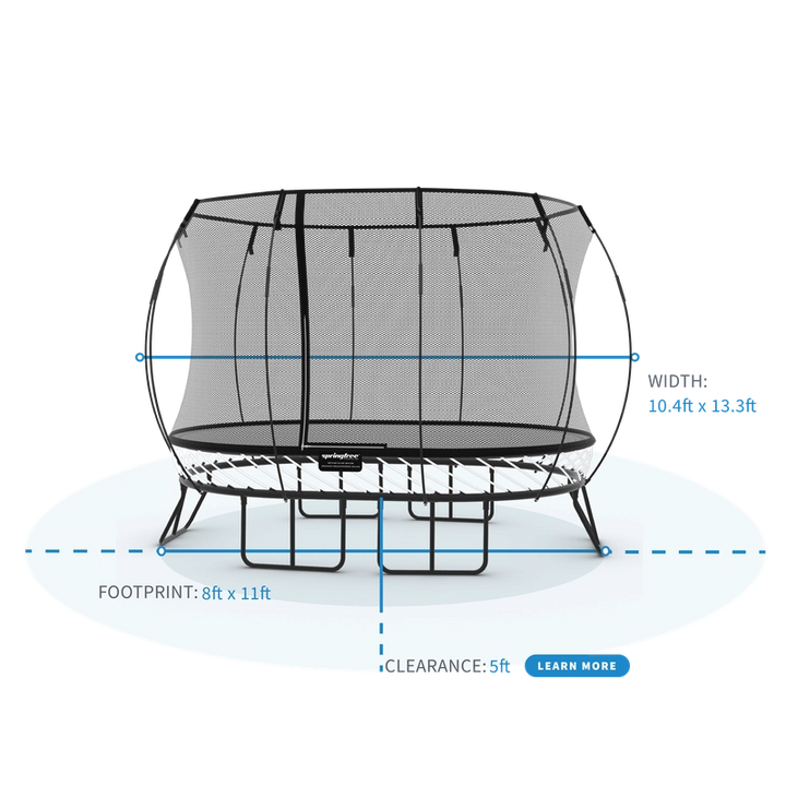 Medium Oval Trampoline with Enclosure (COD Not Available)