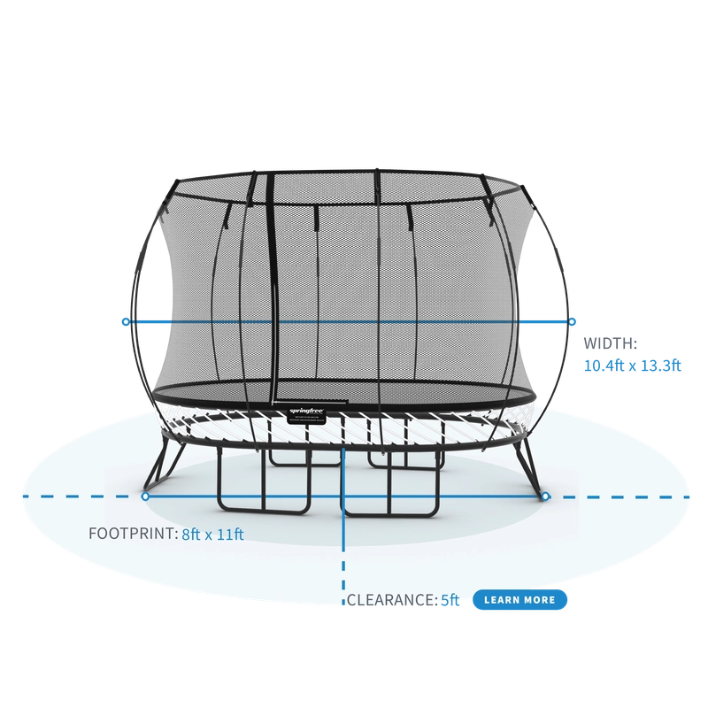 Medium Oval Trampoline with Enclosure (COD Not Available)