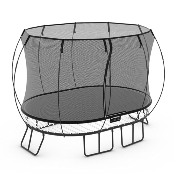 Medium Oval Trampoline with Enclosure (COD Not Available)