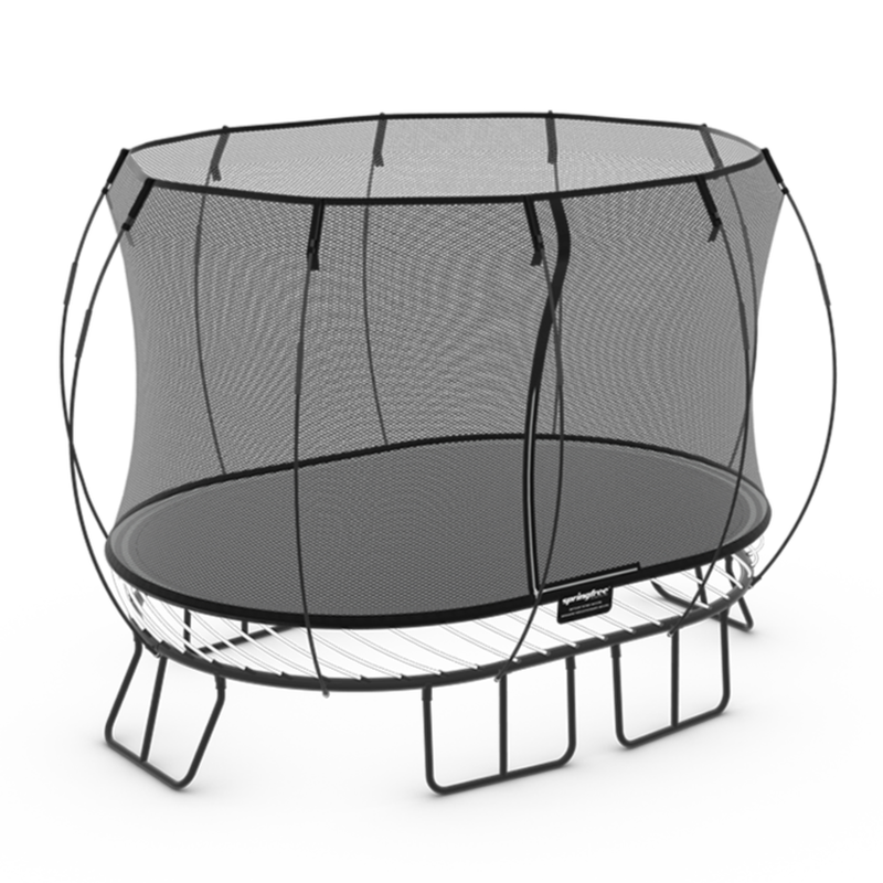 Medium Oval Trampoline with Enclosure (COD Not Available)