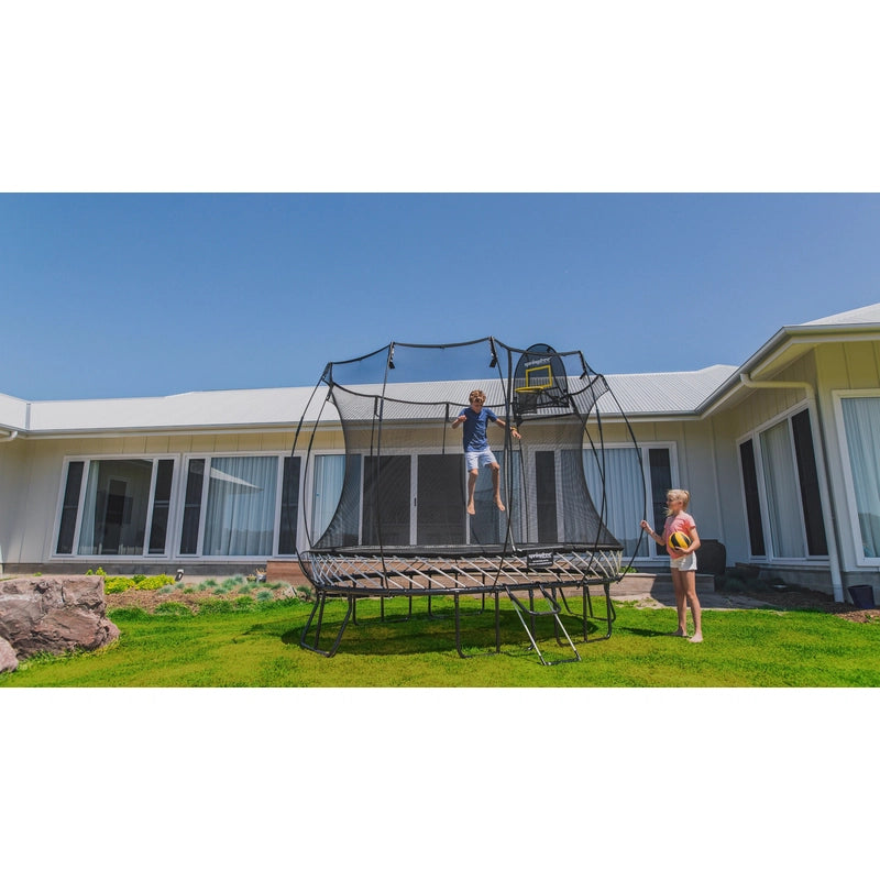 Medium Oval Trampoline with Enclosure (COD Not Available)