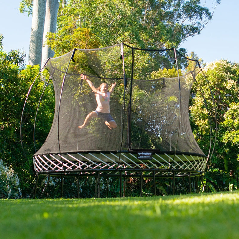 Medium Oval Trampoline with Enclosure (COD Not Available)