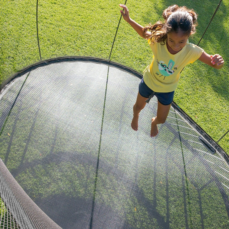 Medium Oval Trampoline with Enclosure (COD Not Available)