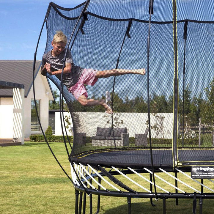 Medium Oval Trampoline with Enclosure (COD Not Available)