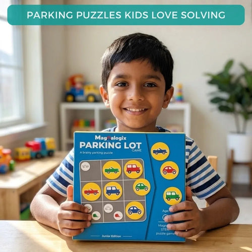 Toykraft Parking Lot Junior Magnetic Puzzle Game | Logic & Critical Thinking