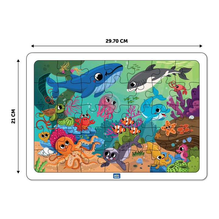 Ocean Animals 35 pieces wooden Jigsaw Puzzles