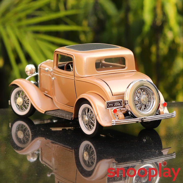 Official Licensed Diecast 1932 Ford 3 Window Coupe Car with Openable Parts (Scale 1:18)