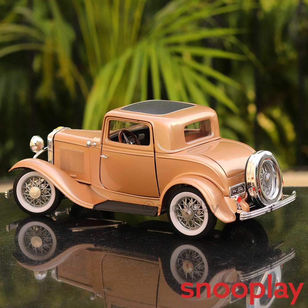 Official Licensed Diecast 1932 Ford 3 Window Coupe Car with Openable Parts (Scale 1:18)