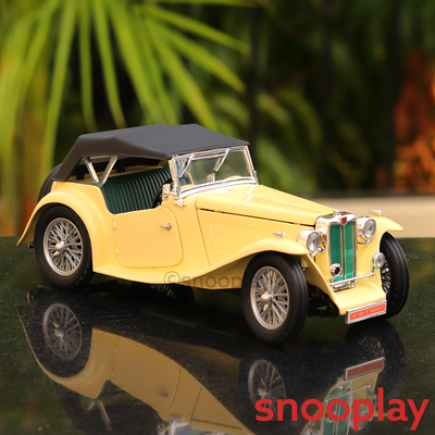 Official Licensed Diecast 1947 MG TC Midget Car with Openable Parts (Scale 1:18)