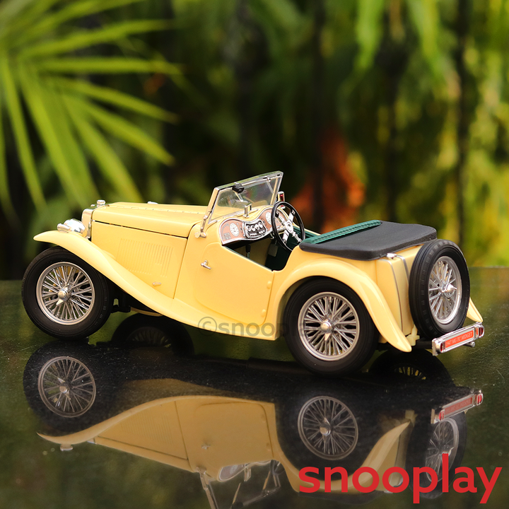 Official Licensed Diecast 1947 MG TC Midget Car with Openable Parts (Scale 1:18)