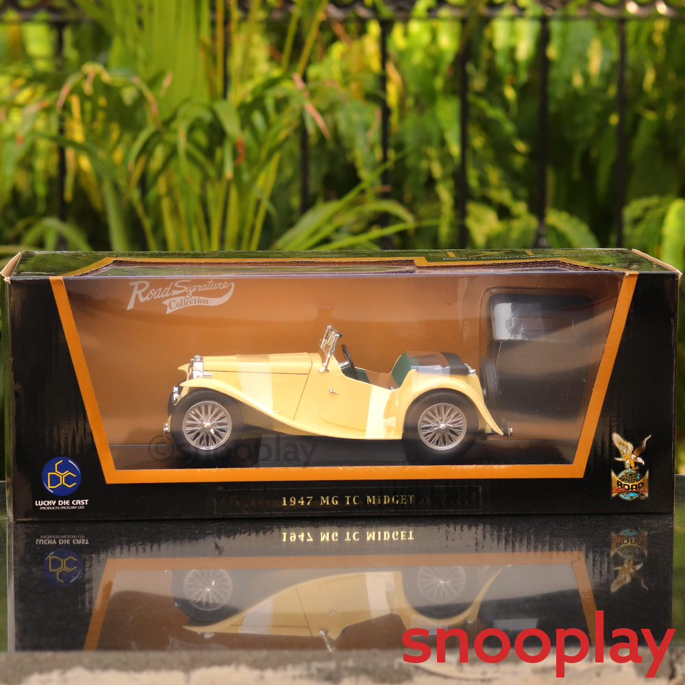 Buy Official Licensed Diecast 1947 Mg Tc Midget Car With Openable Parts Scale 118 On Snooplay 