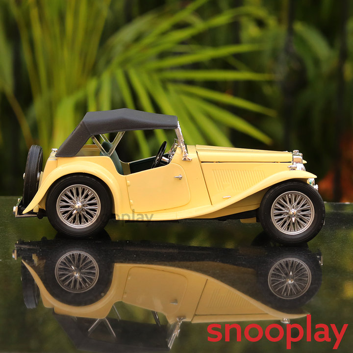 Official Licensed Diecast 1947 MG TC Midget Car with Openable Parts (Scale 1:18)