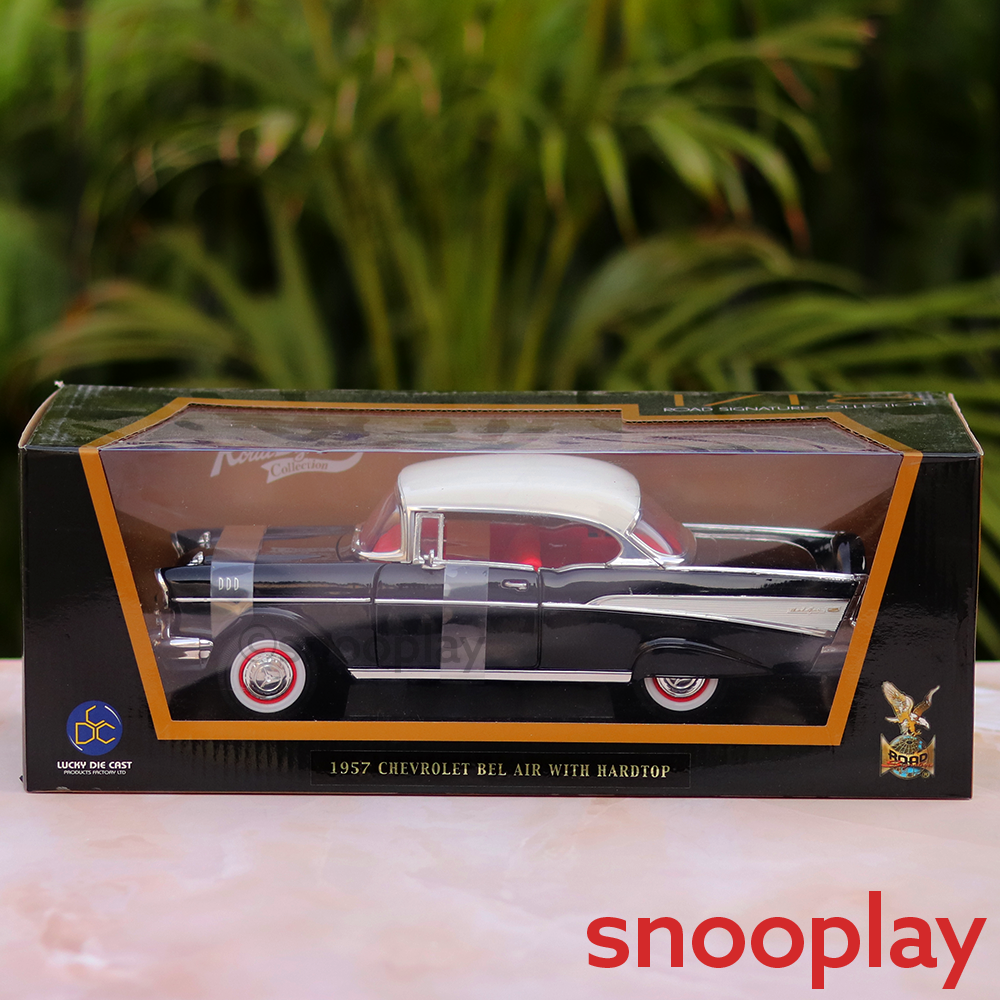 Official Licensed Diecast 1957 Chevrolet Bel Air with Hardtop Car with Openable Parts (Scale 1:18)