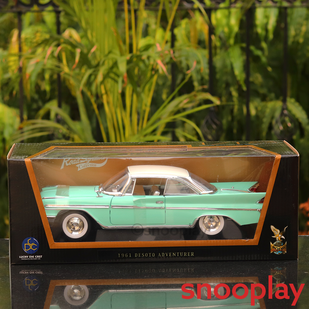 Official Licensed Diecast 1961 Desoto Adventure Car with Openable Parts (Scale 1:18)