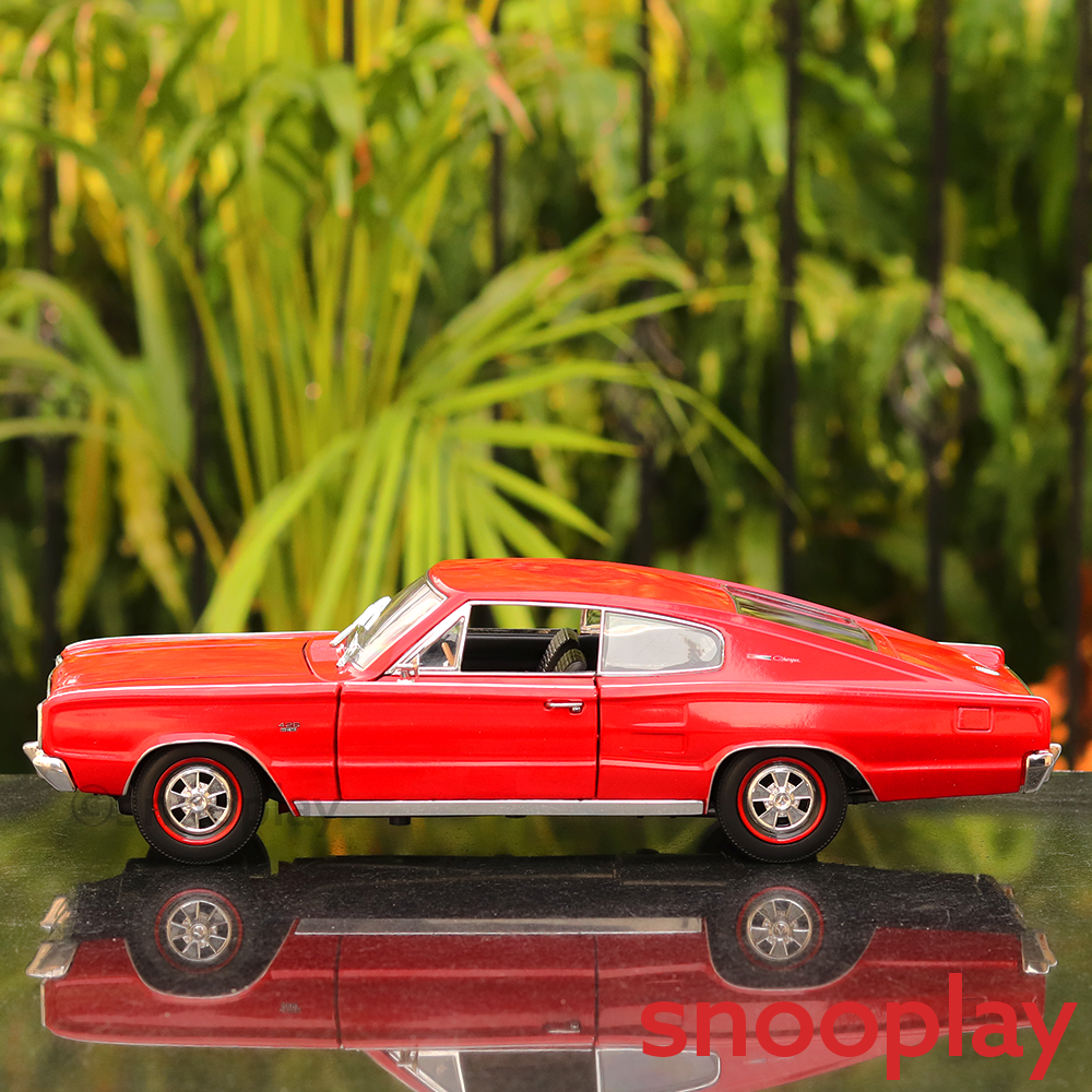 Official Licensed Diecast 1966 Dodge Charger Car with Openable Parts (Scale 1:18)