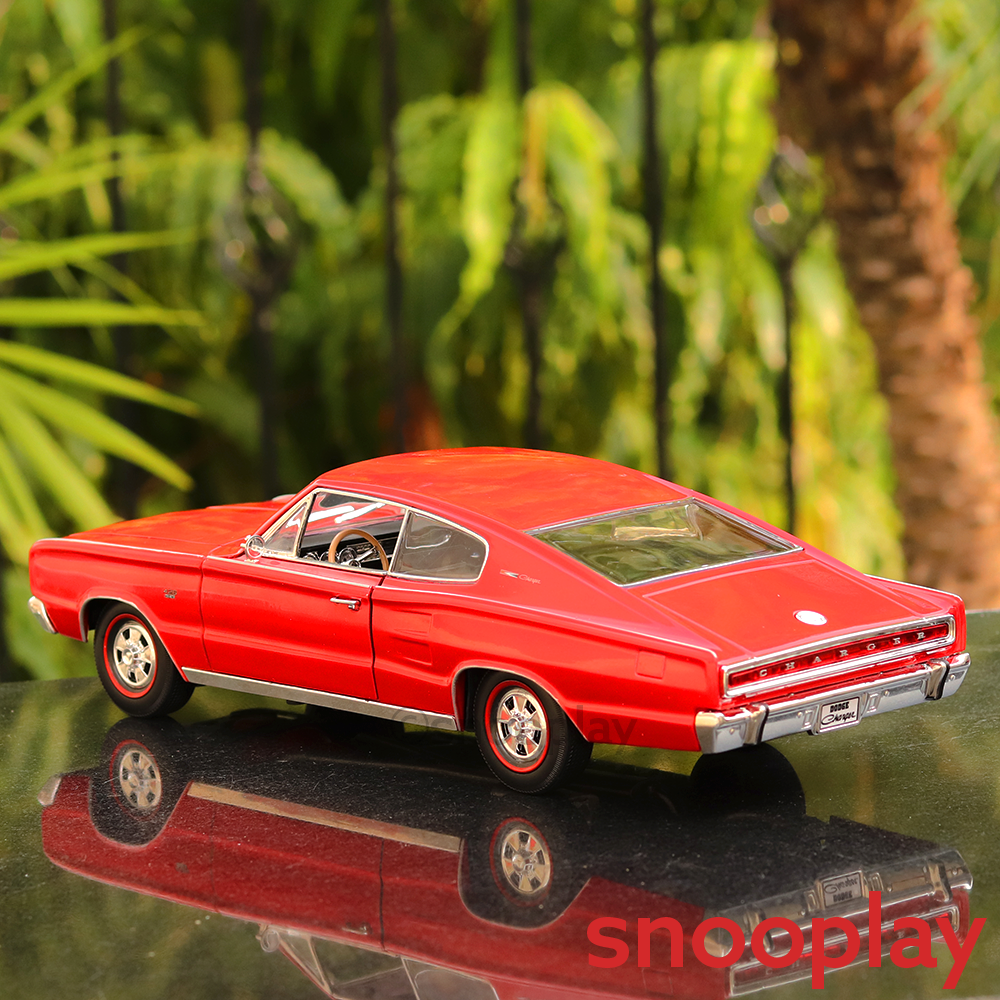 Official Licensed Diecast 1966 Dodge Charger Car with Openable Parts (Scale 1:18)