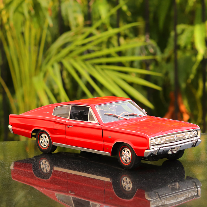 Official Licensed Diecast 1966 Dodge Charger Car with Openable Parts (Scale 1:18)