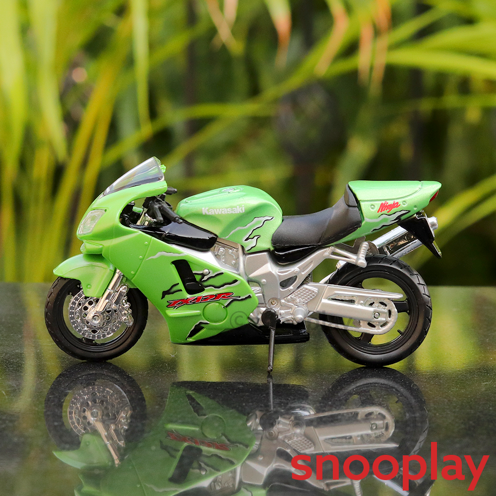 Maisto Original Licensed Diecast Kawasaki Ninja ZX-12R Toy Bike (1:18 Scale)