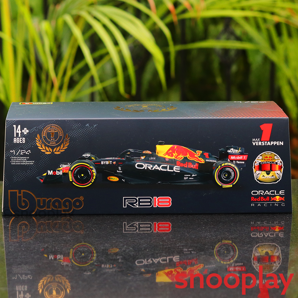 Original Licensed Oracle Red Bull Racing Winner Abu Dhabi Grand Prix (2022) Diecast Car - Max Verstappen | Scale 1:24 (COD Not Applicable)