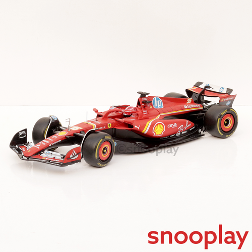 Bburago Original SF-24 C. Leclerc Licensed Diecast Car | 1:18 Scale Model (14 Years Till Grown Ups)