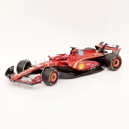 Bburago Original SF-24 C. Leclerc Licensed Diecast Car | 1:18 Scale Model (14 Years Till Grown Ups)