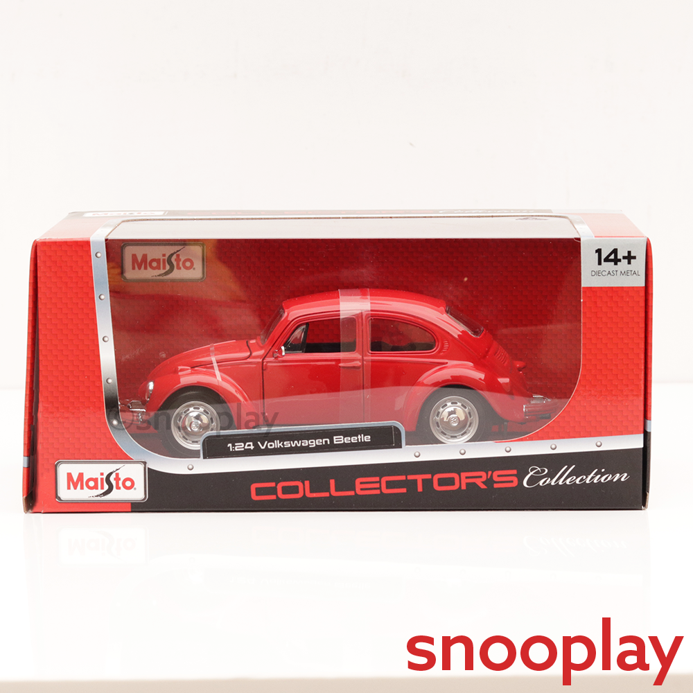 Original Volkswagen Beetle Licensed Diecast Car with Openable Doors | 1:24 Scale Model (14 Years Till Grown Ups)