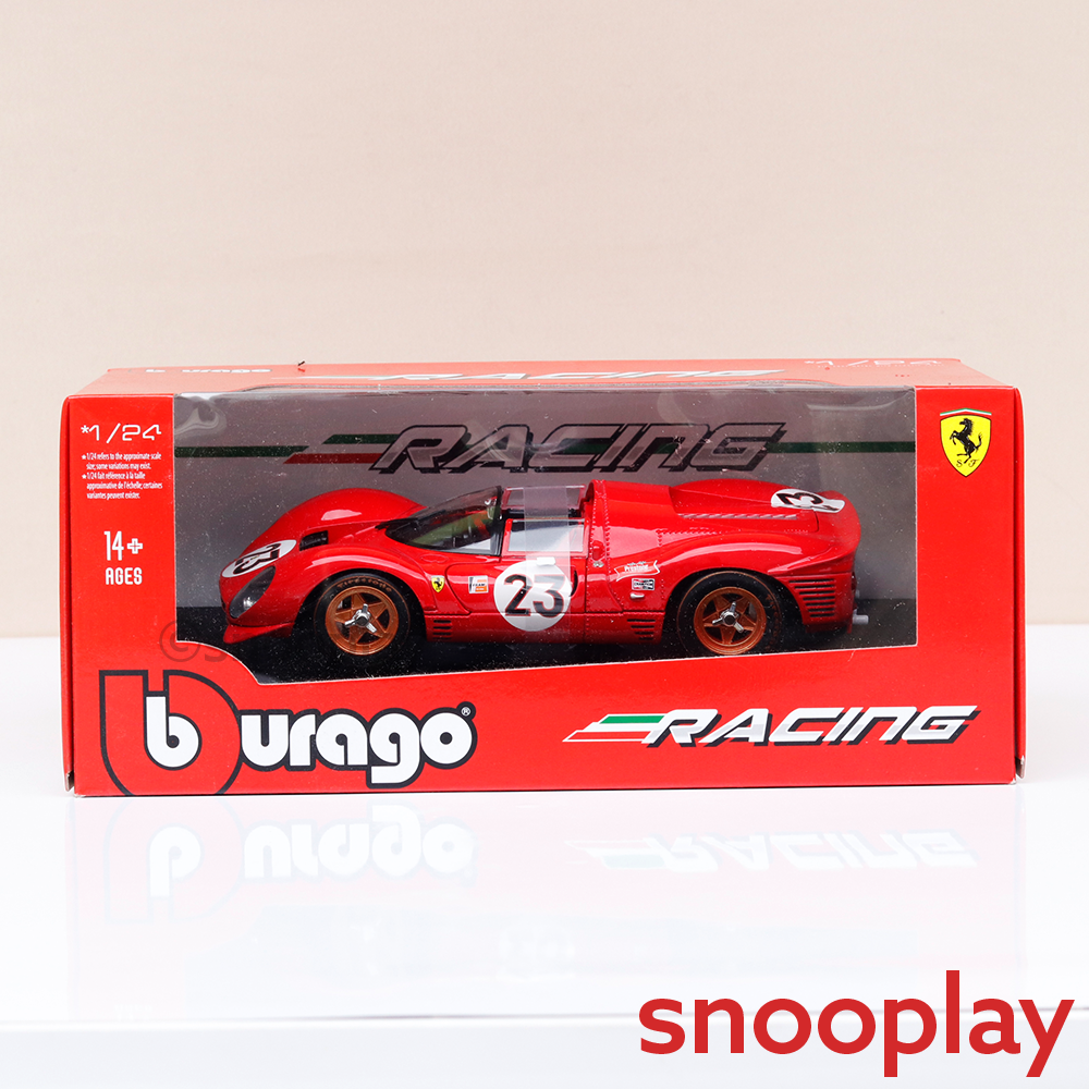 Original Ferrari 330 P4 Daytona 1967 Licensed Diecast Car | 1:24 Scale (14 Years till Grown Ups)