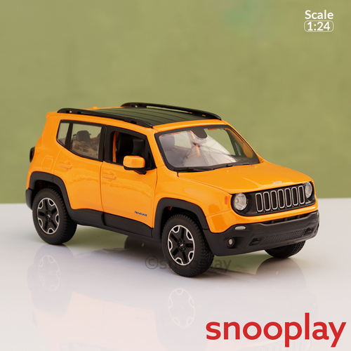 Maisto Original Jeep Renegade Licensed Diecast Car with Openable Doors | 1:24 Scale Model (14 Years Till Grown Ups)