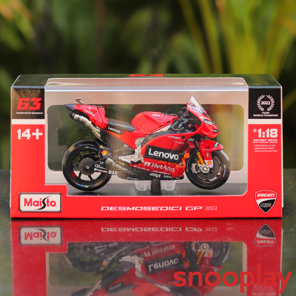 Original and Licensed Desmosedici GP Bike (Ducati) | (1:18 Scale) - Small Model