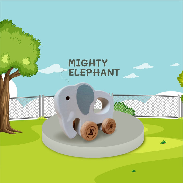 Push Along Car - Mighty Elephant