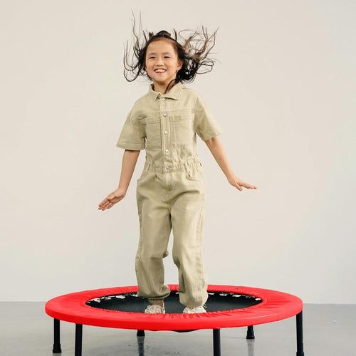 Hop N Play Heavy Duty 36 Inch Jumping Trampoline Foldable Safe Fitness Rebounder (4-8 Years)